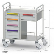 ترالی دارو مدل TH5D شرکت مهندسی پزشکی کارپذیر