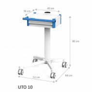 ترالی حمل تجهیزات پزشکی مدل UTO10 شرکت https://karpazir.com/